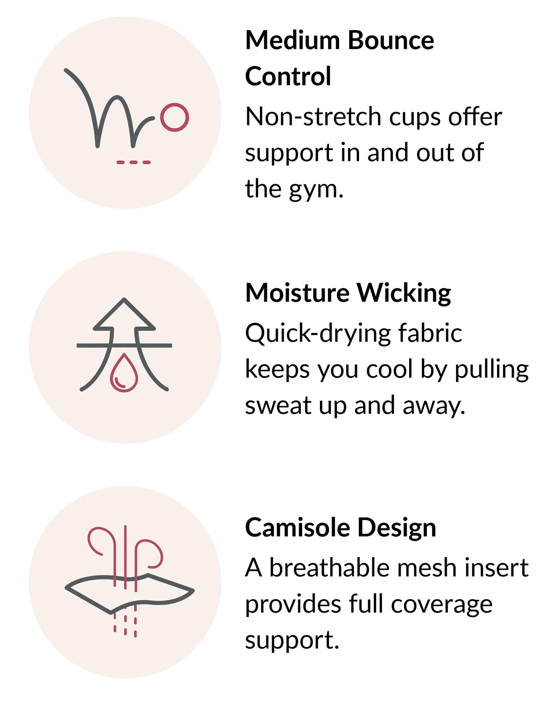 Glamorise Full Figure Plus Size No-Bounce Camisole Wirefree Sports Bra #21811 5 Glamorise Full Figure Plus Size No-Bounce Camisole Wirefree Sports Bra #21811