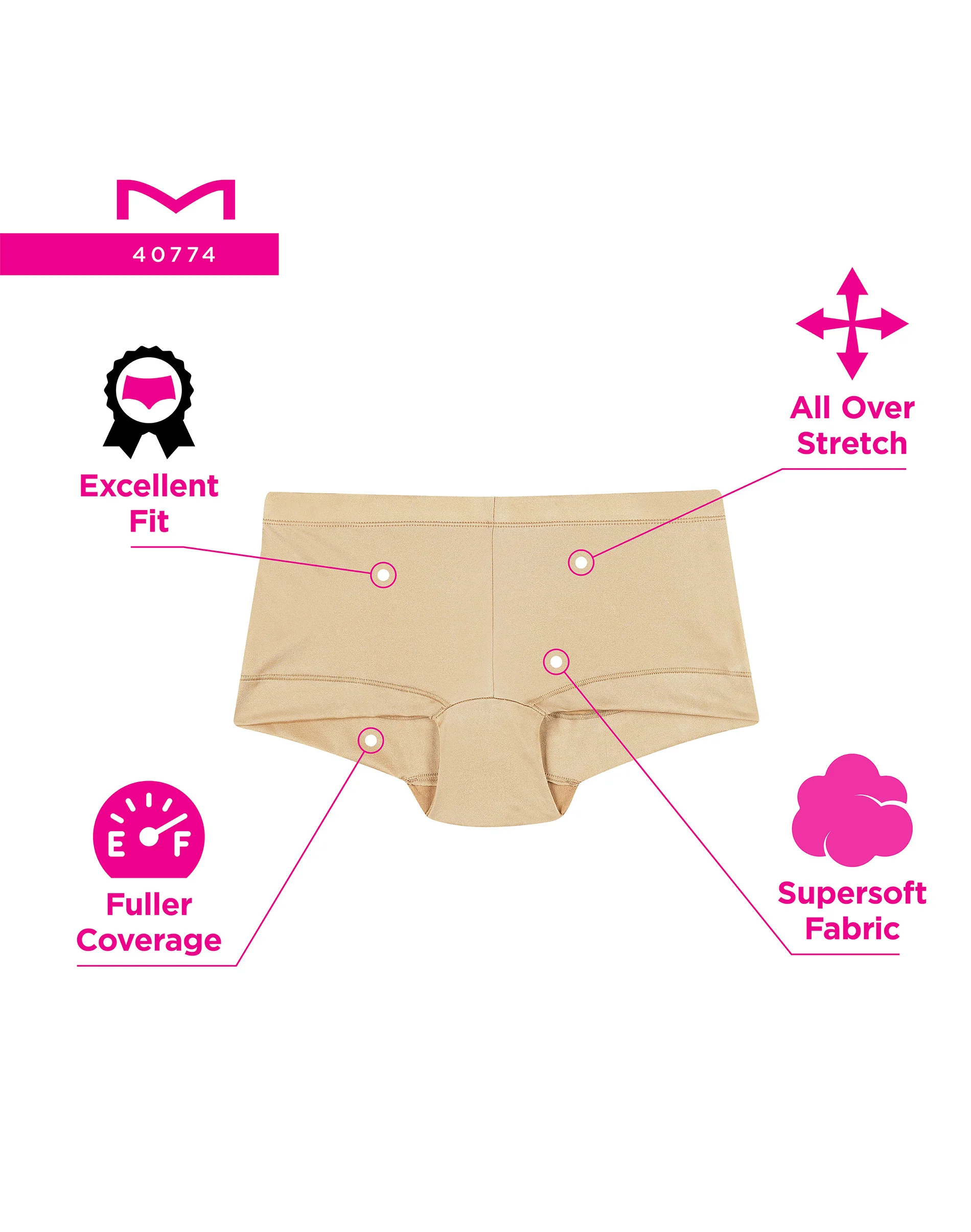 Maidenform Microfiber Boyshort  #40774