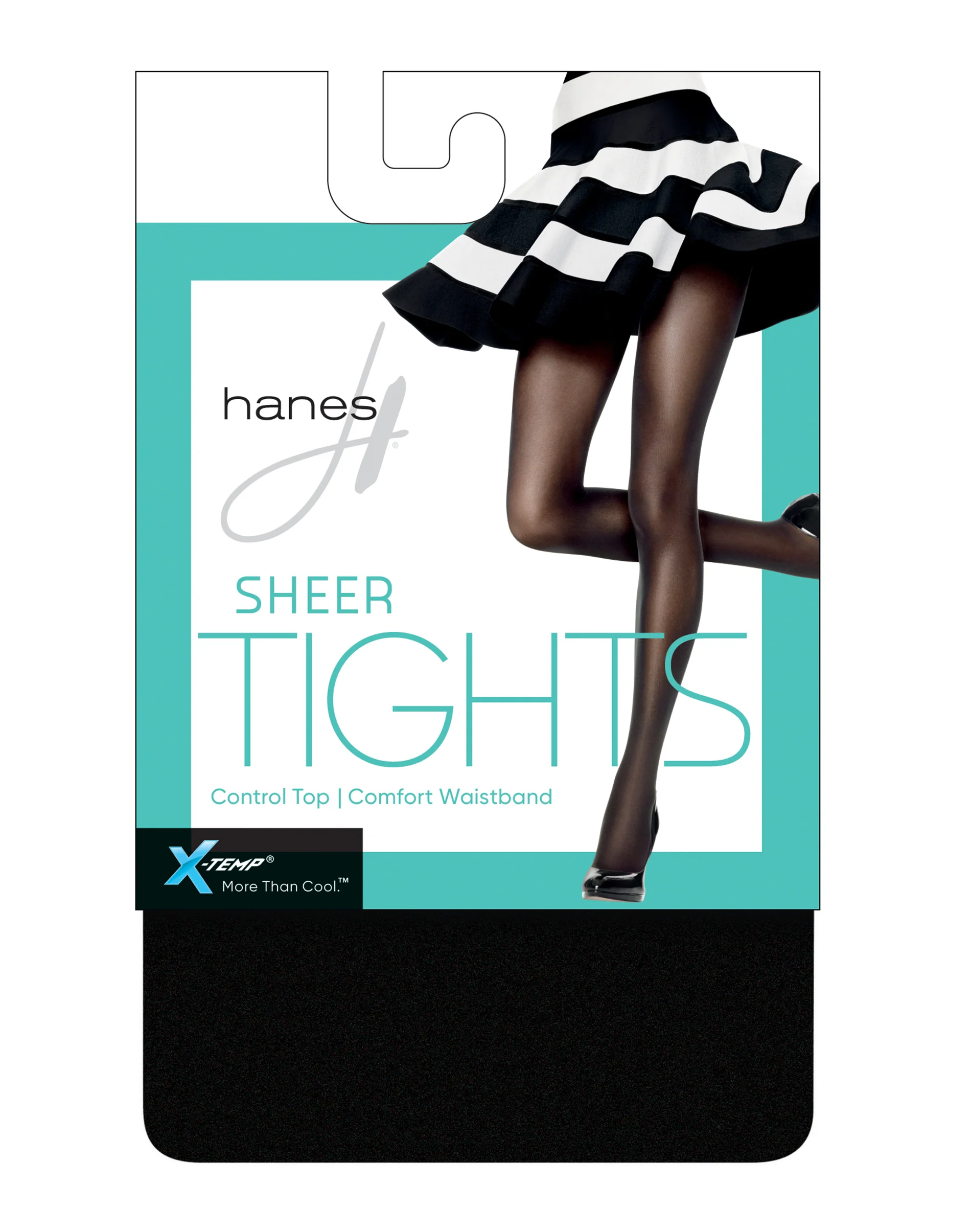 Hanes X-Temp Women's Sheer Tights with Control Top #HFT011