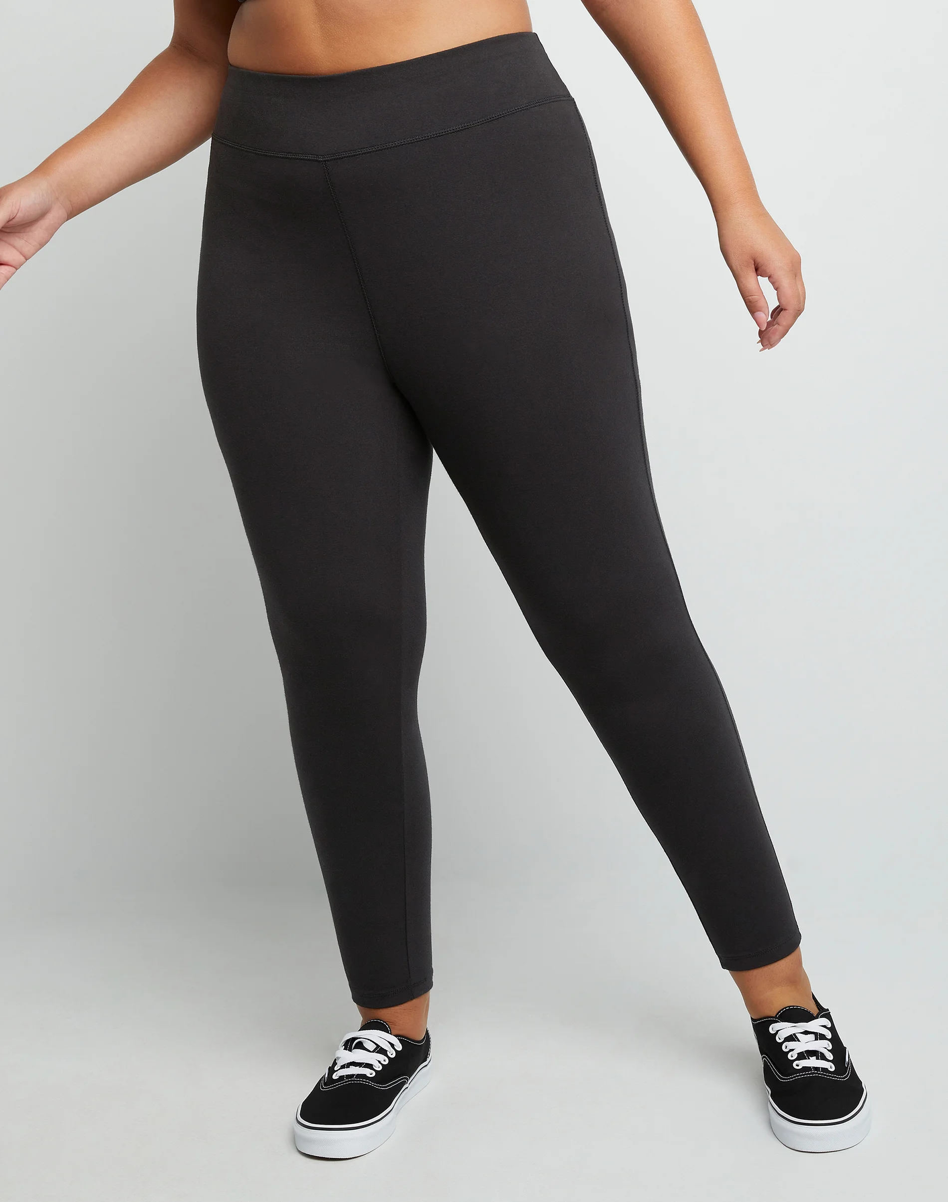 Hanes Just My Size Women's Stretch Jersey Leggings, 25.5" (Plus Size) #OJ255