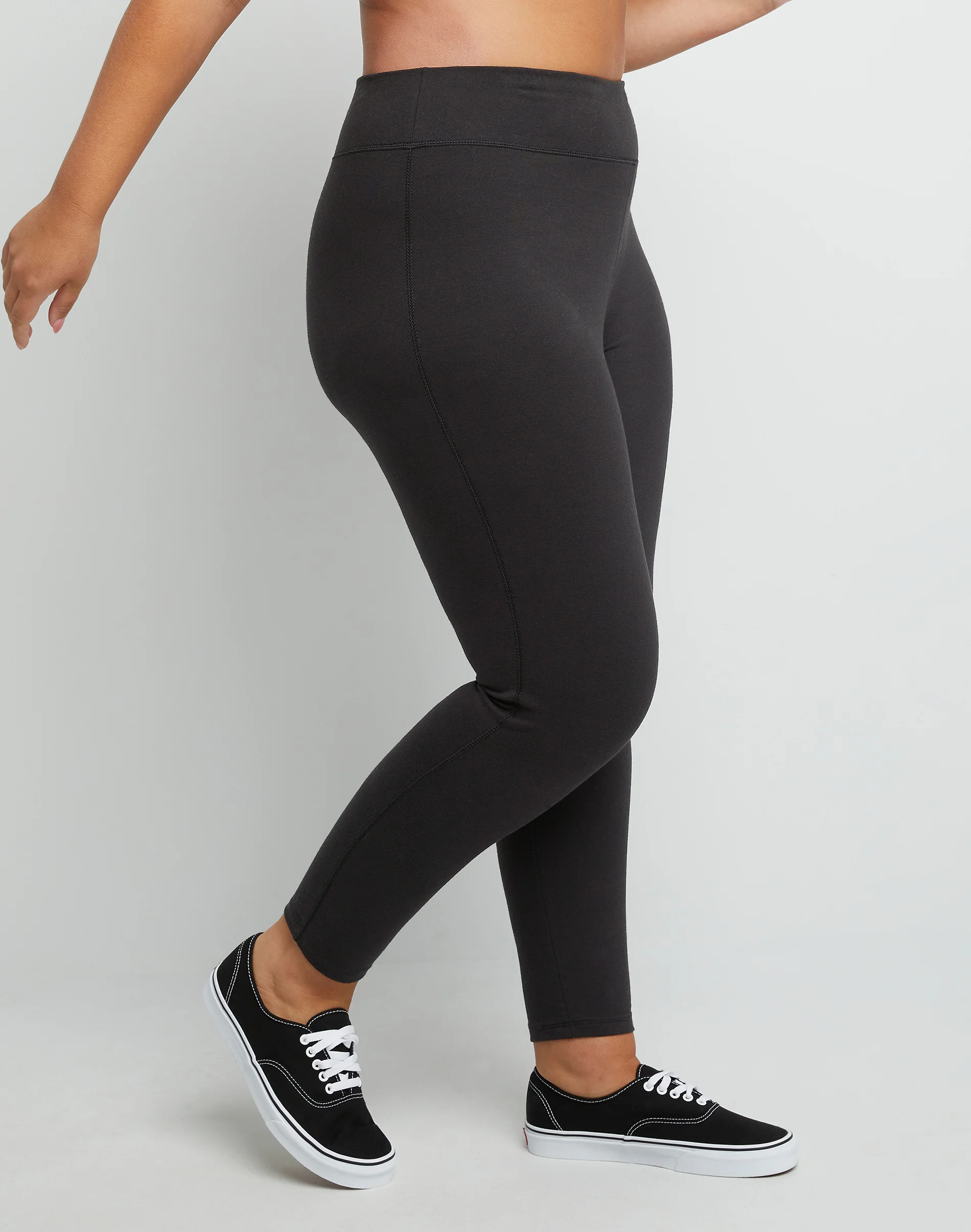 Hanes Just My Size Women's Stretch Jersey Leggings, 25.5" (Plus Size) #OJ255