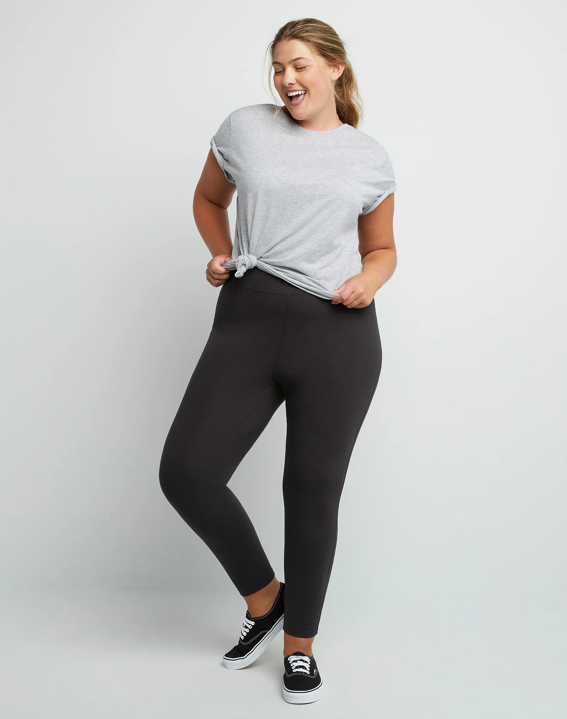 Hanes Just My Size Women's Stretch Jersey Leggings, 25.5" (Plus Size) #OJ255 5 Hanes Just My Size Women's Stretch Jersey Leggings, 25.5" (Plus Size) #OJ255
