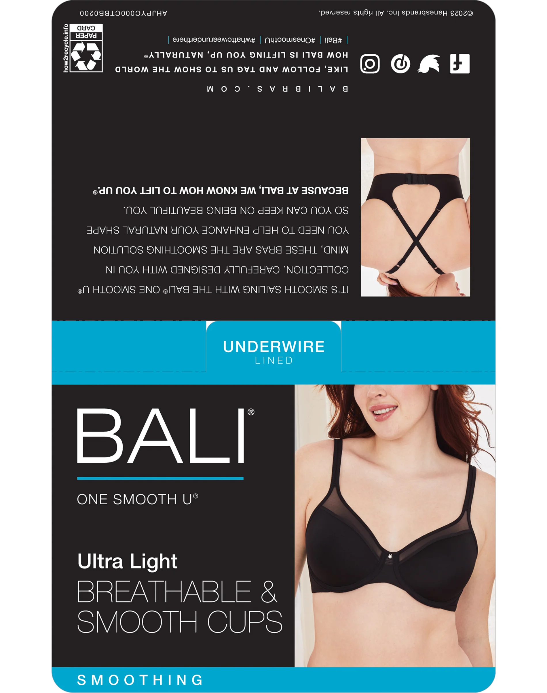 Bali One Smooth U Ultra Light Underwire Bra #DF3439 9 Bali One Smooth U Ultra Light Underwire Bra #DF3439