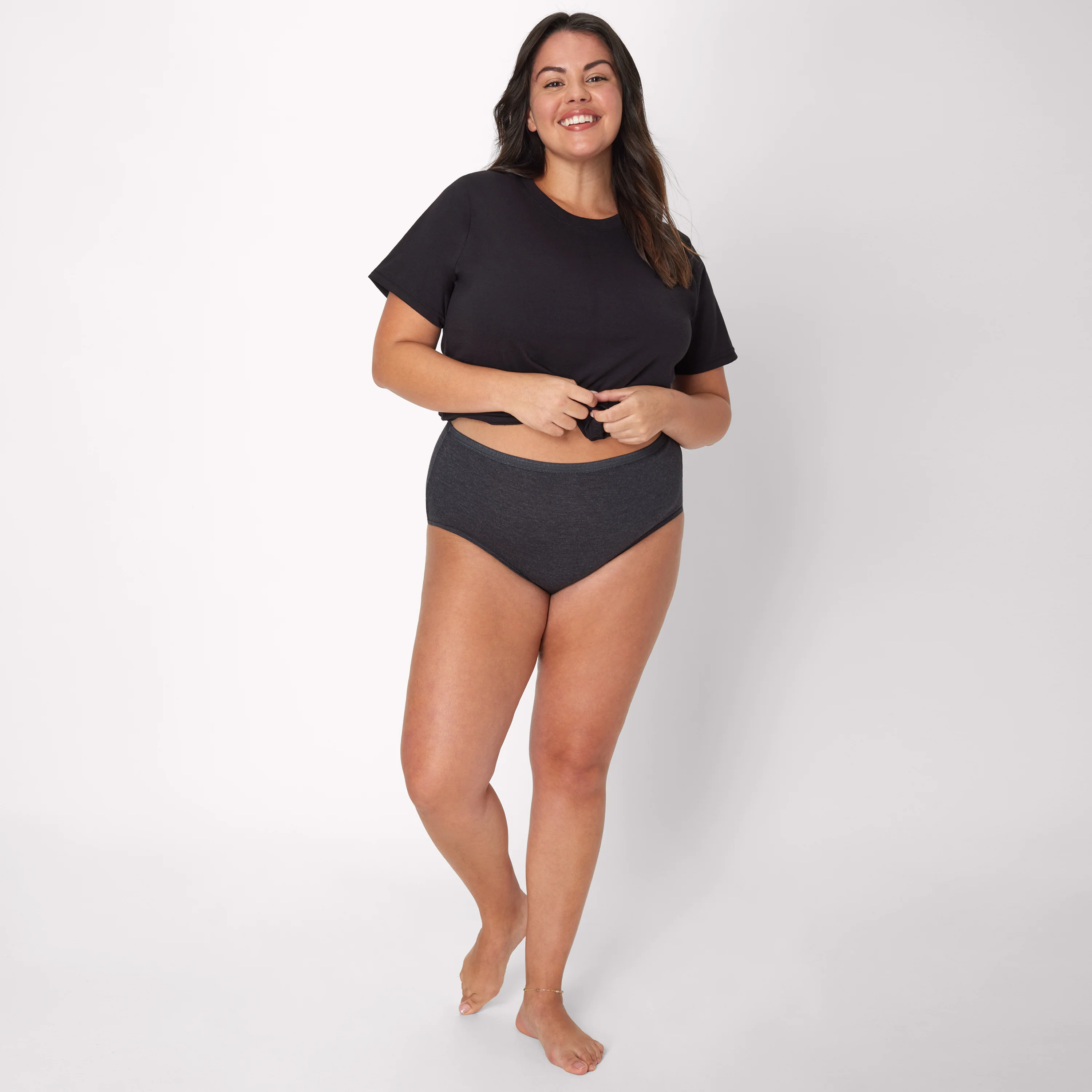 Hanes Just My Size Women's Cotton High Brief Underwear, 6-Pack (Plus Size) #16156C 5 Hanes Just My Size Women's Cotton High Brief Underwear, 6-Pack (Plus Size) #16156C