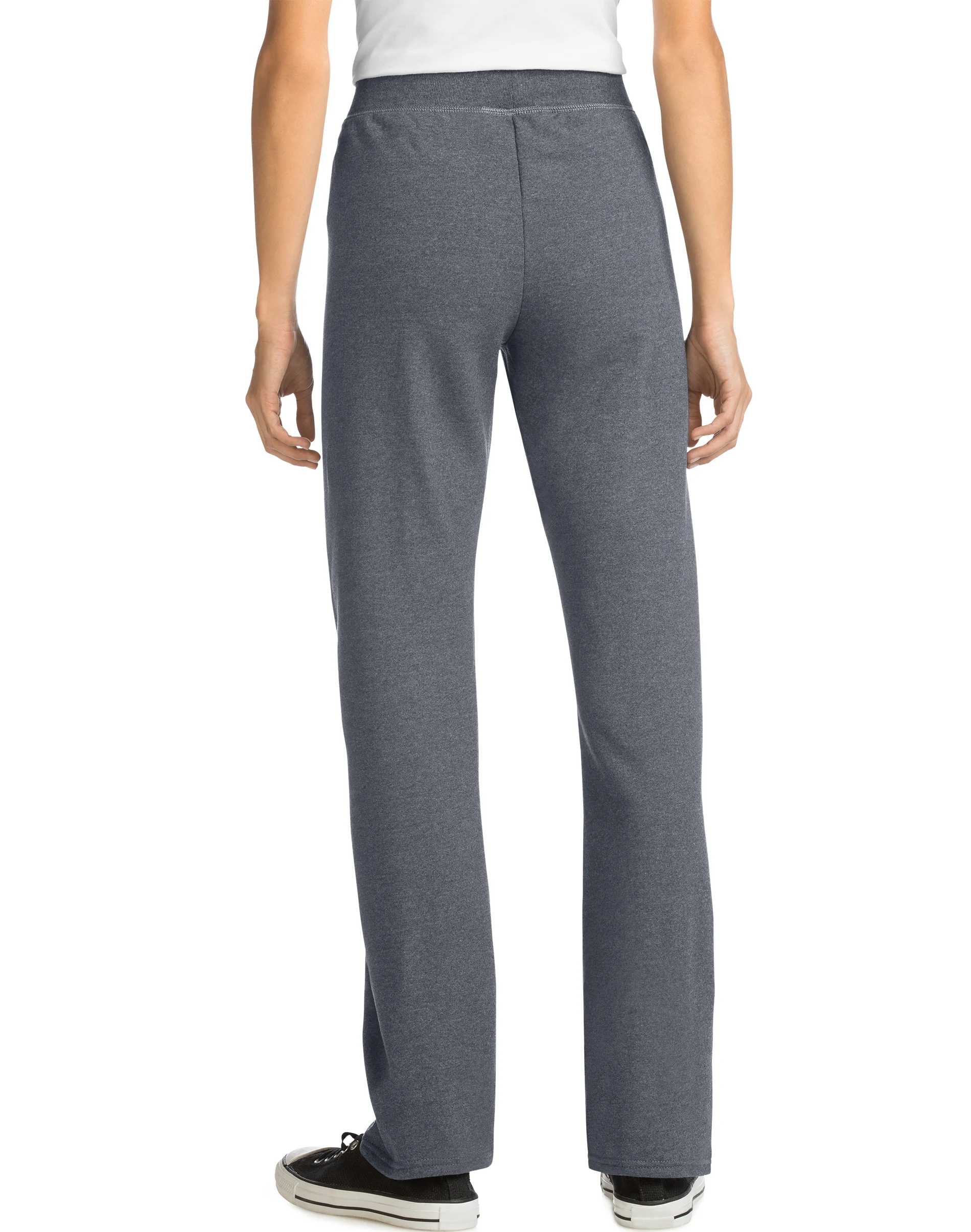 Hanes EcoSmart Women's Fleece Sweatpants with Open Bottom Legs, 28.5" (Petite Size) #O4634