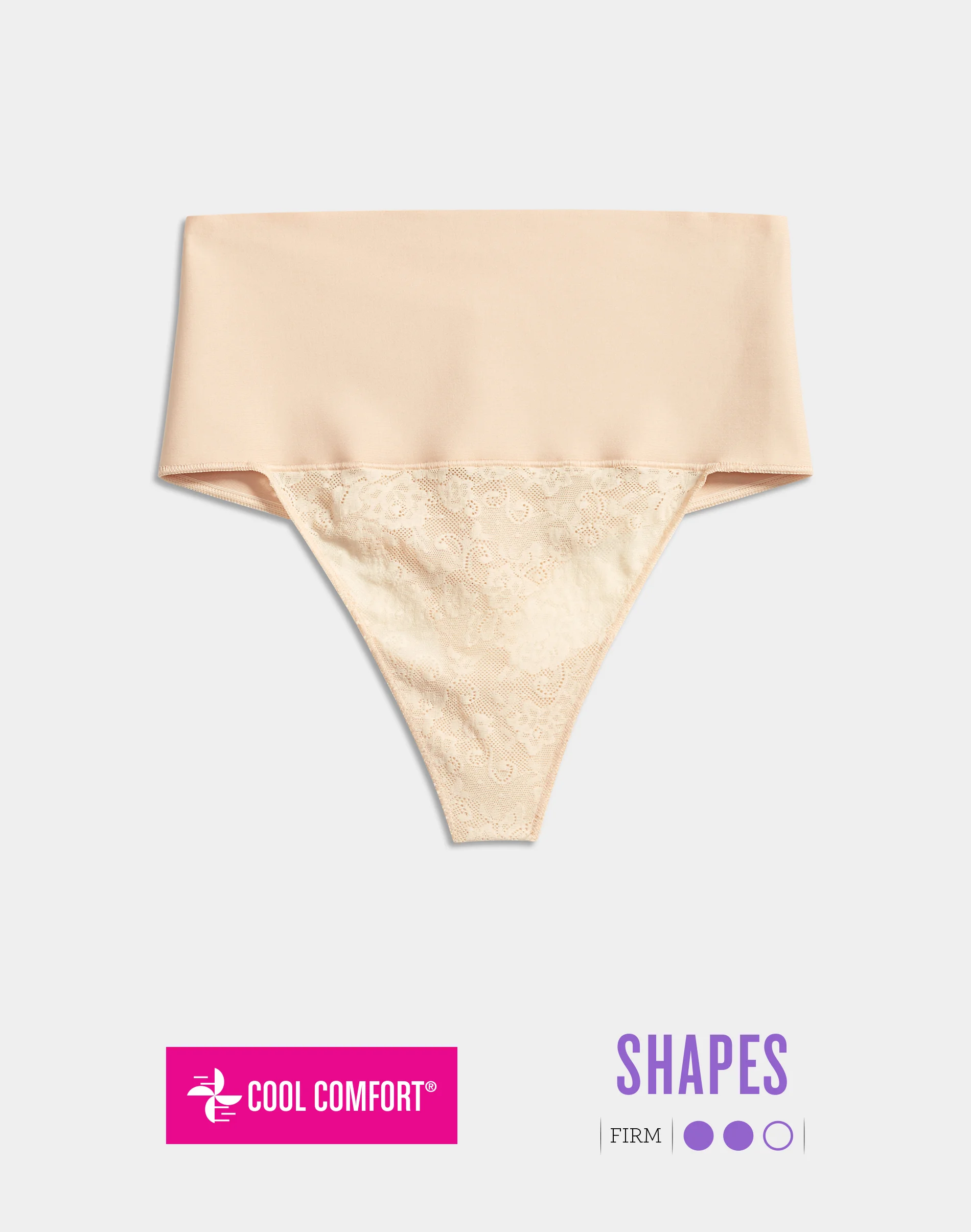 Lace Tummy Control Shapewear Underwear Thong, Breathable, Firm Control #DM0049 3 Lace Tummy Control Shapewear Underwear Thong, Breathable, Firm Control #DM0049