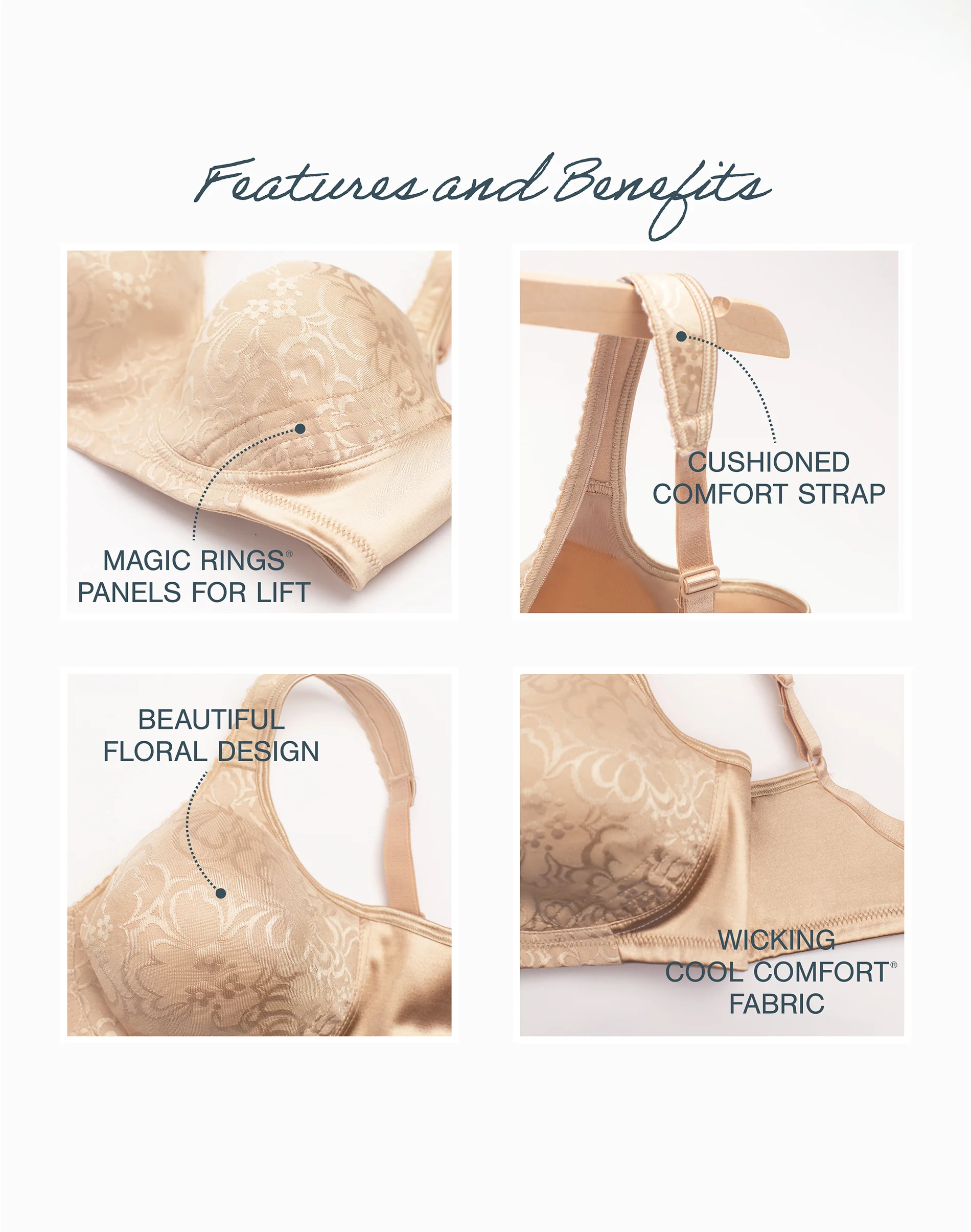 Playtex 18 Hour Ultimate Lift & Support Wireless Bra #US4745