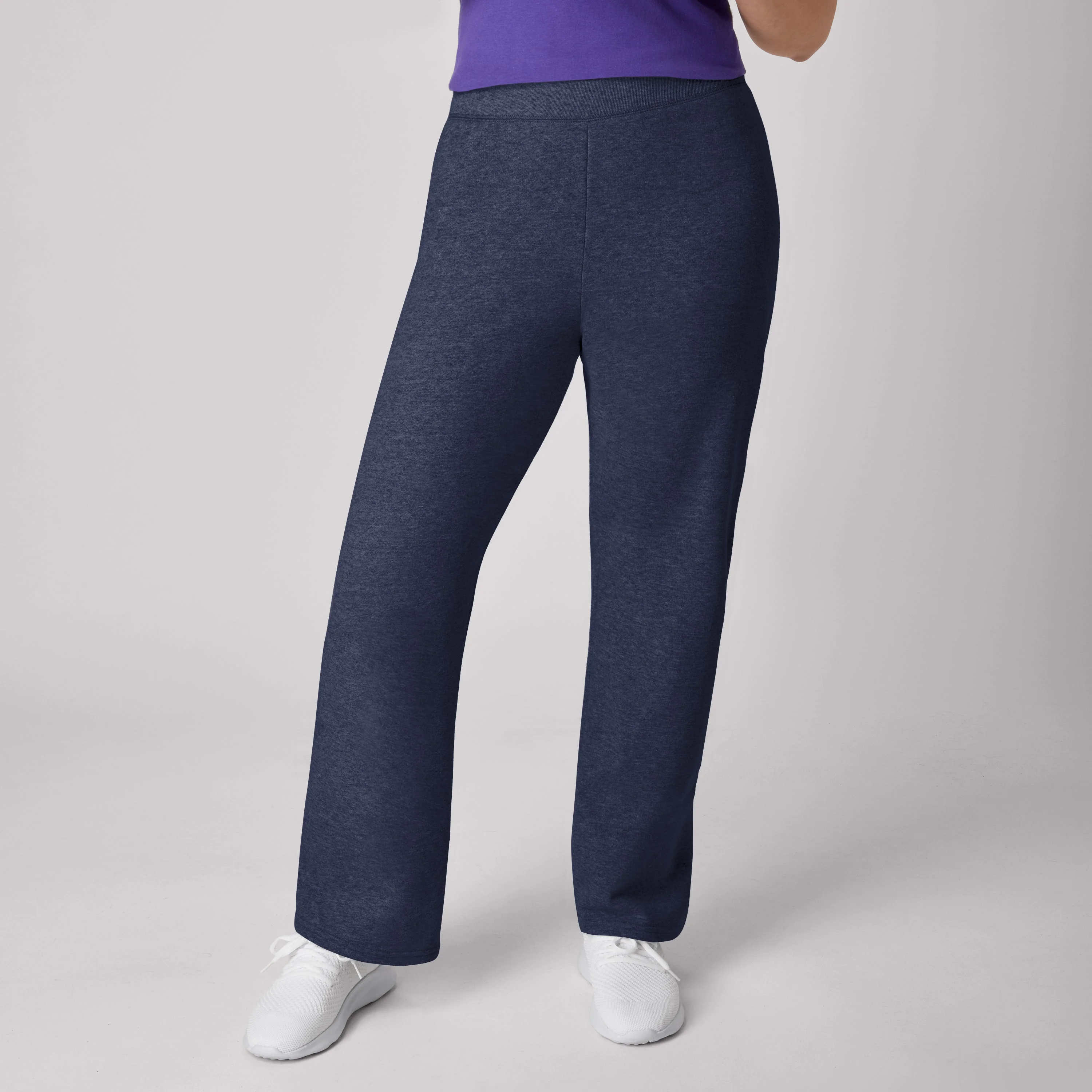 Hanes EcoSmart Women's Fleece Sweatpants with Open Bottom Legs, 30.5" #O4629