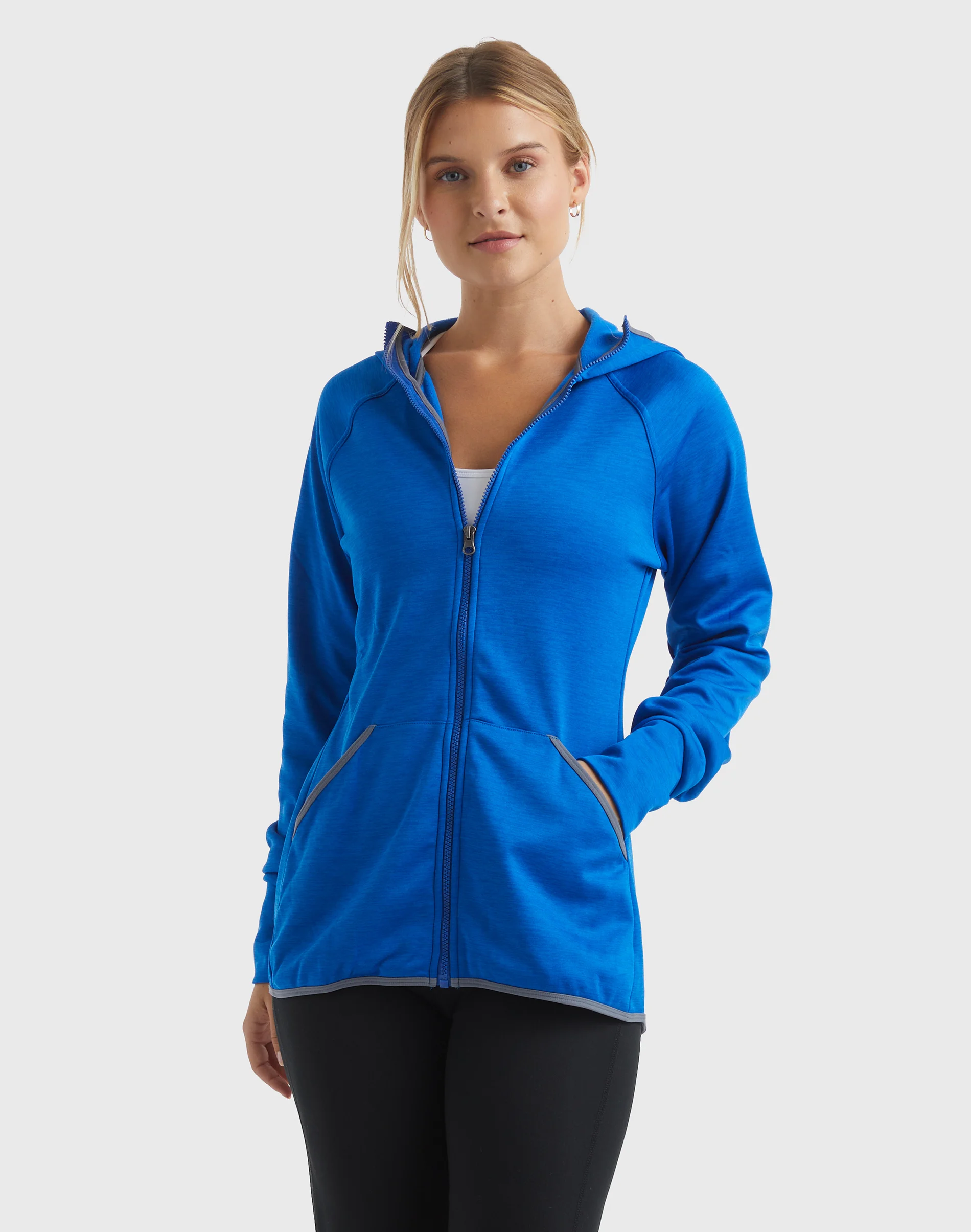 Hanes Sport Women's Full-Zip Fleece Hoodie #O4873