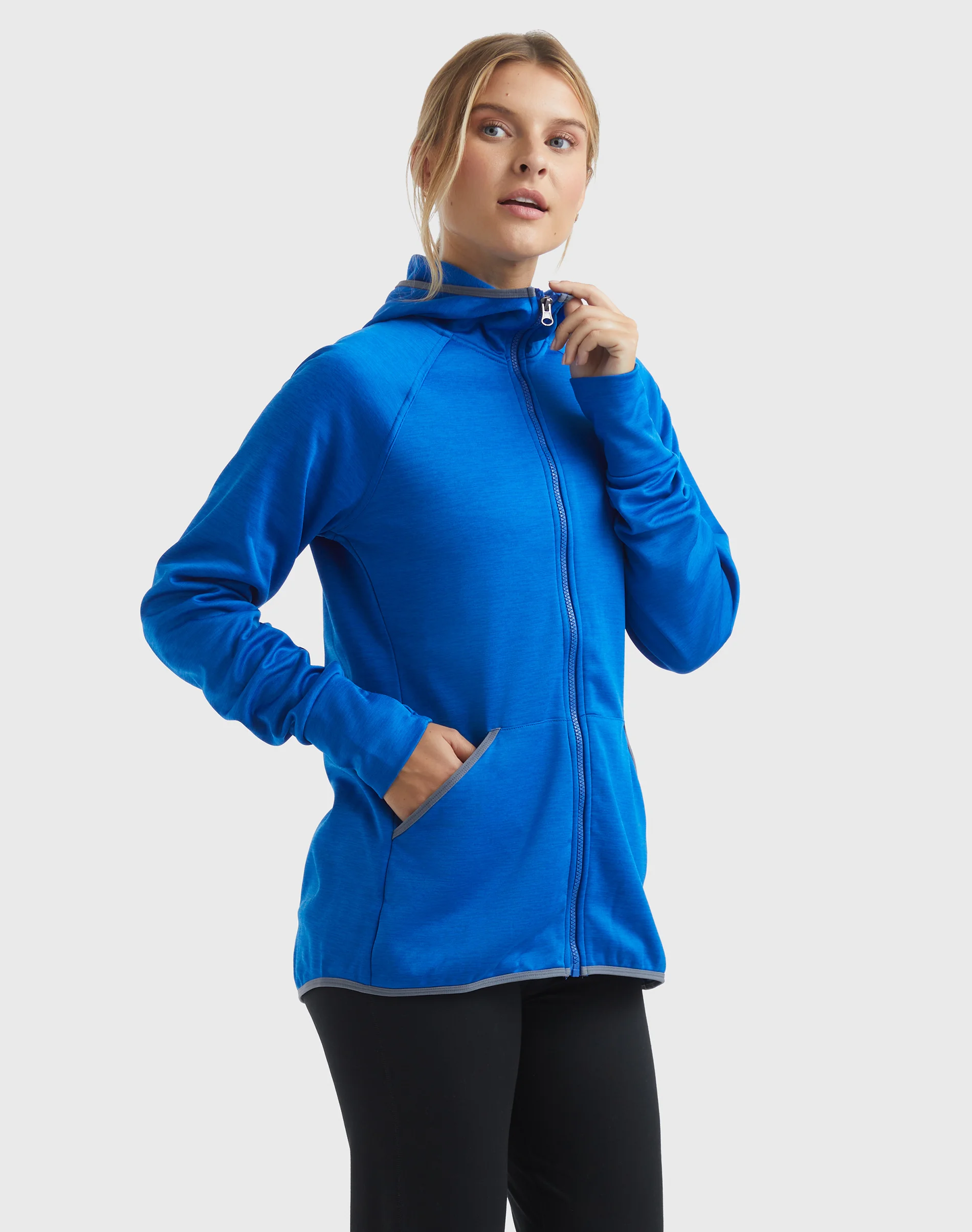 Hanes Sport Women's Full-Zip Fleece Hoodie #O4873