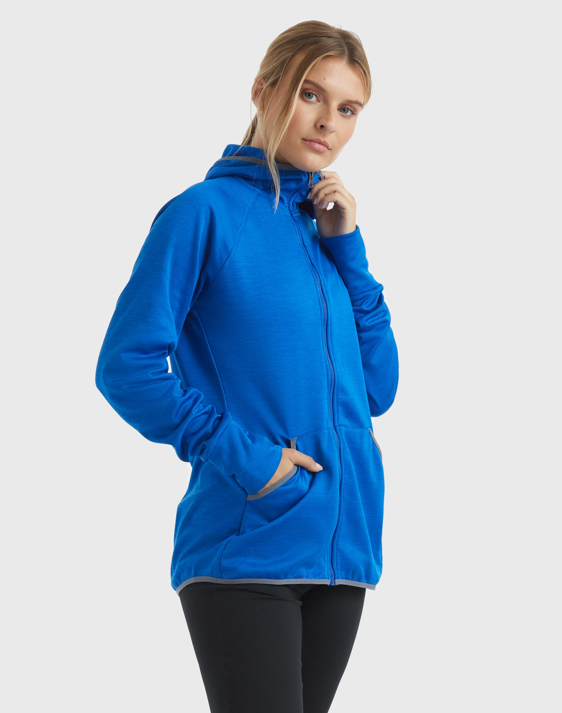 Hanes Sport Women's Full-Zip Fleece Hoodie #O4873