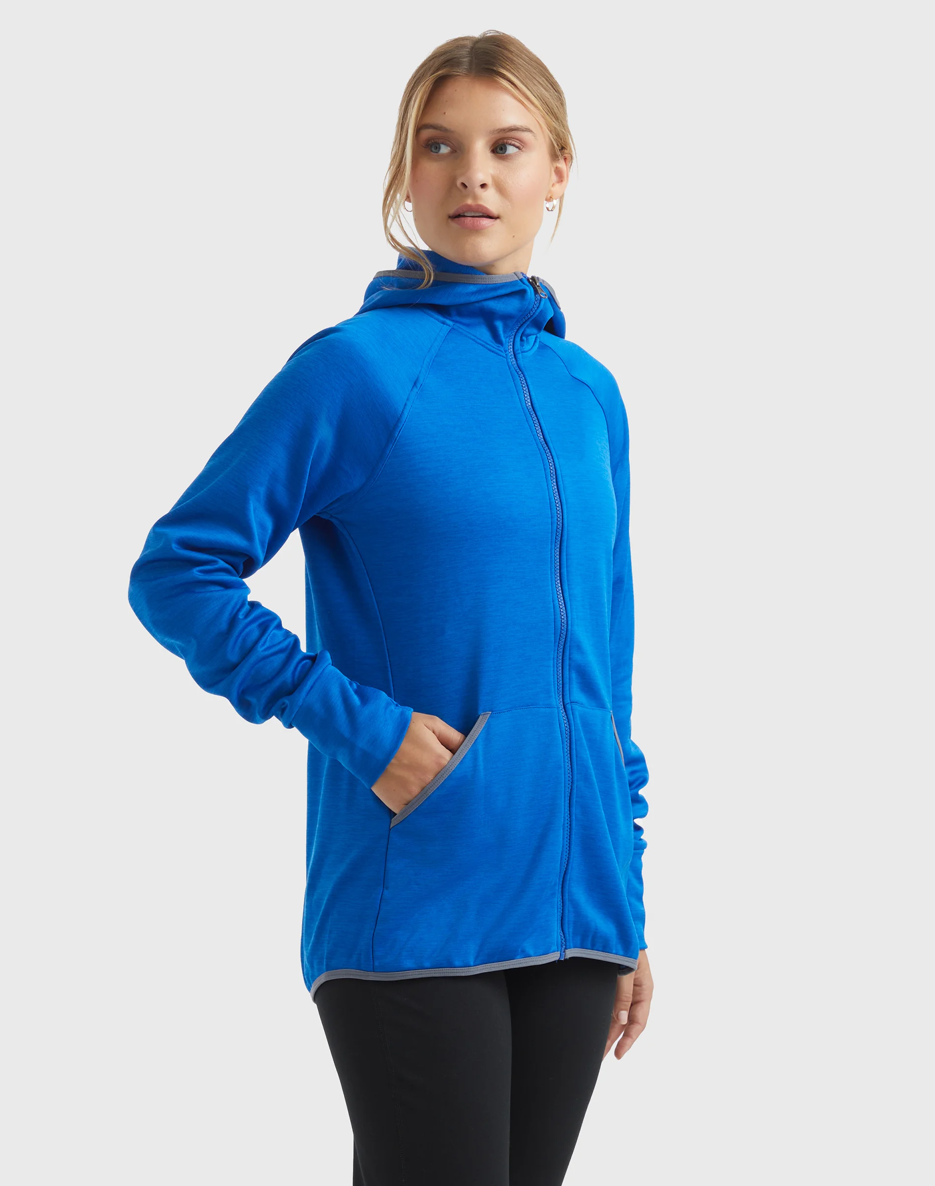 Hanes Sport Women's Full-Zip Fleece Hoodie #O4873