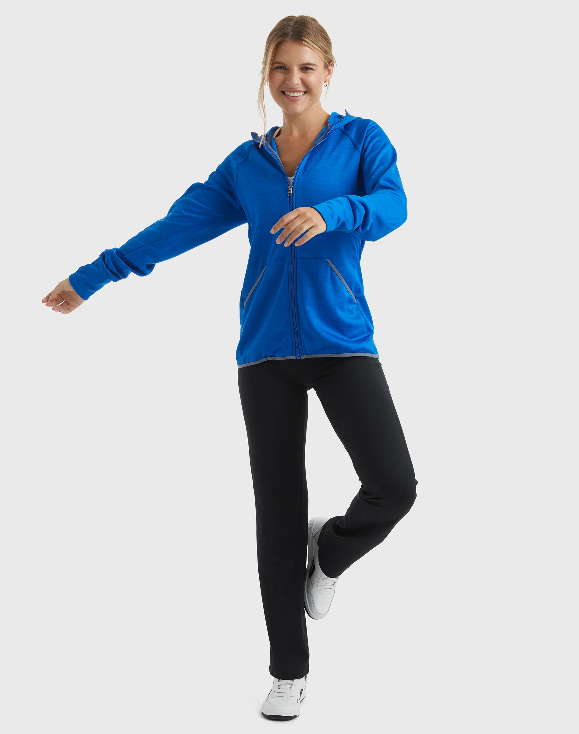 Hanes Sport Women's Full-Zip Fleece Hoodie #O4873