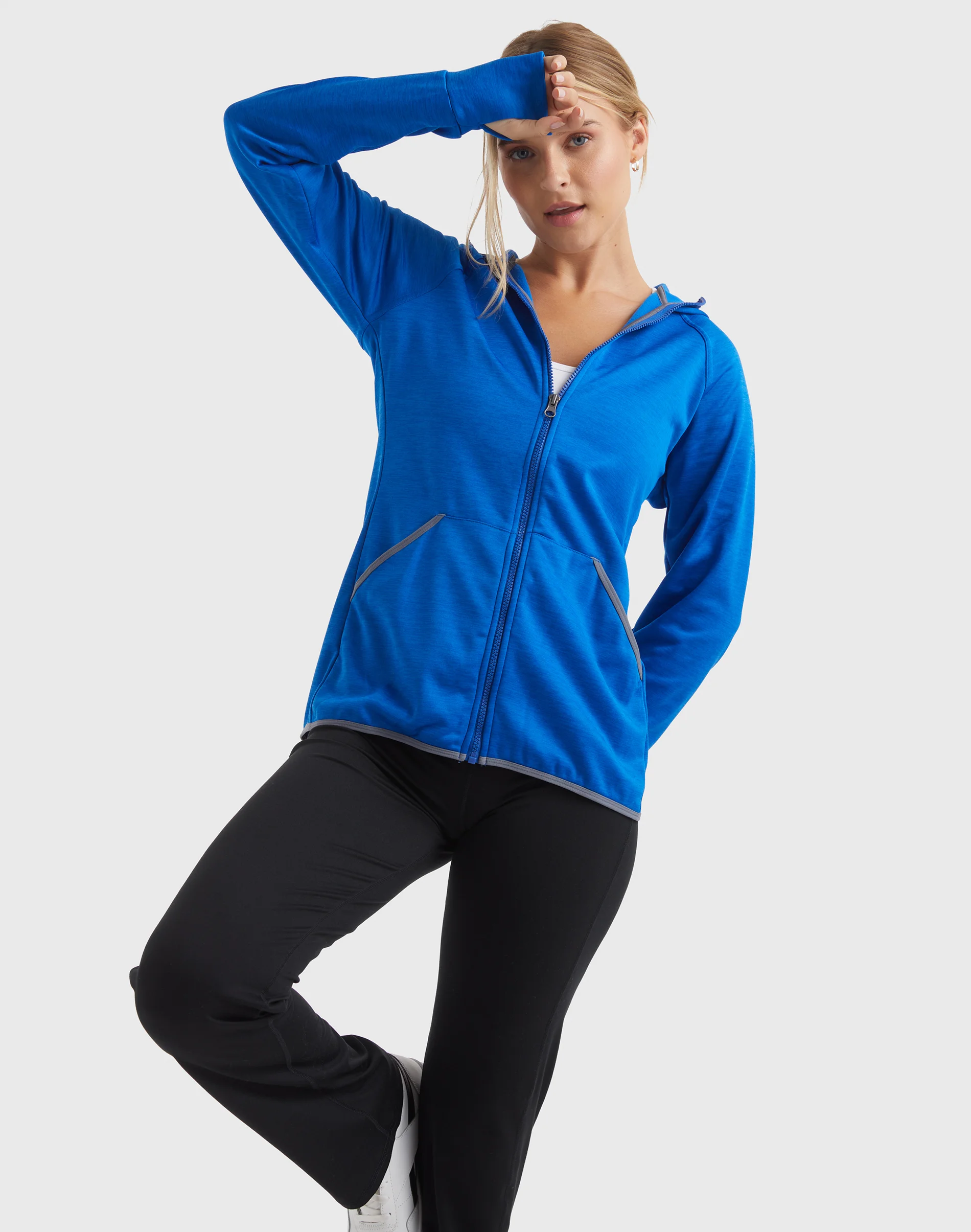 Hanes Sport Women's Full-Zip Fleece Hoodie #O4873
