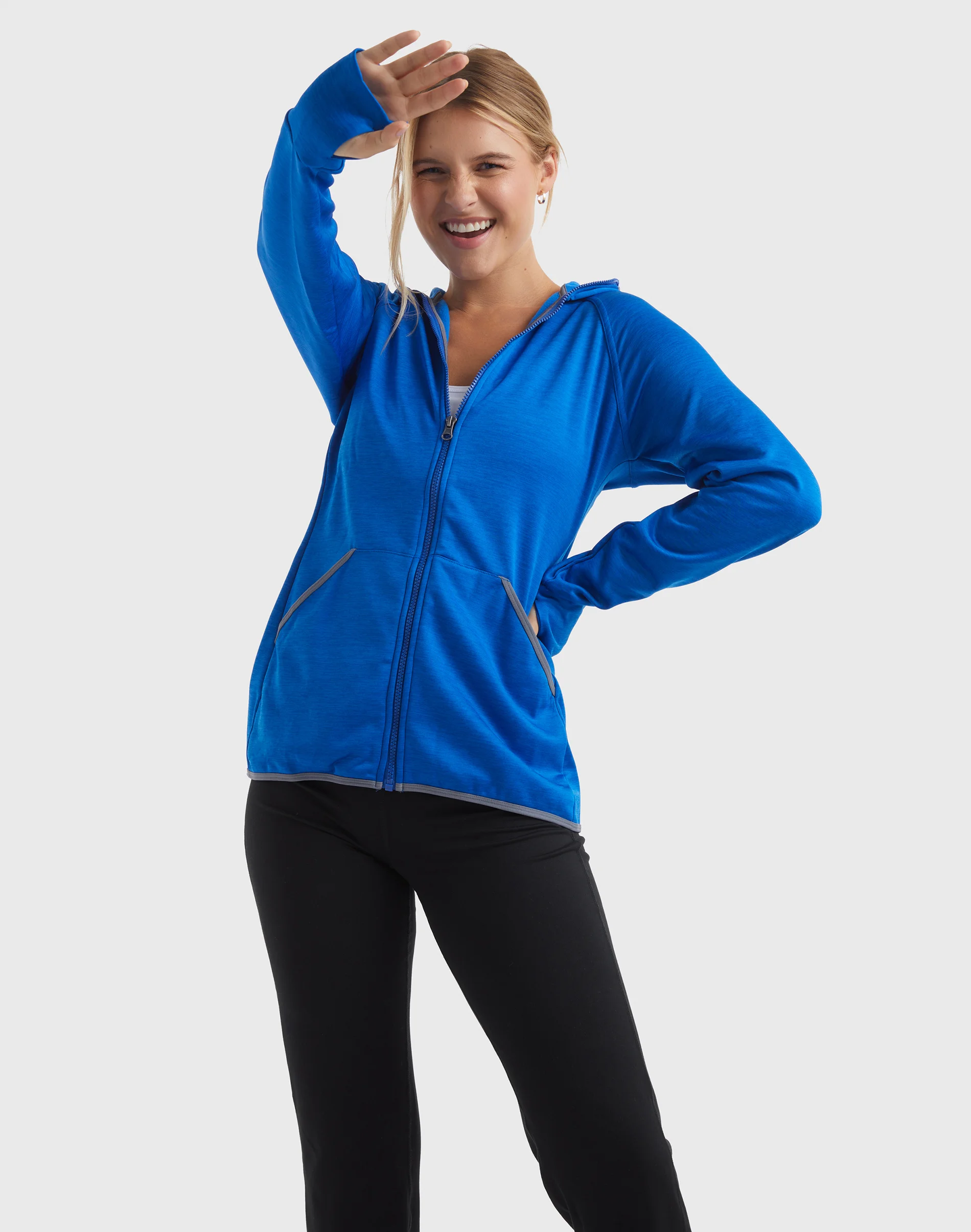 Hanes Sport Women's Full-Zip Fleece Hoodie #O4873