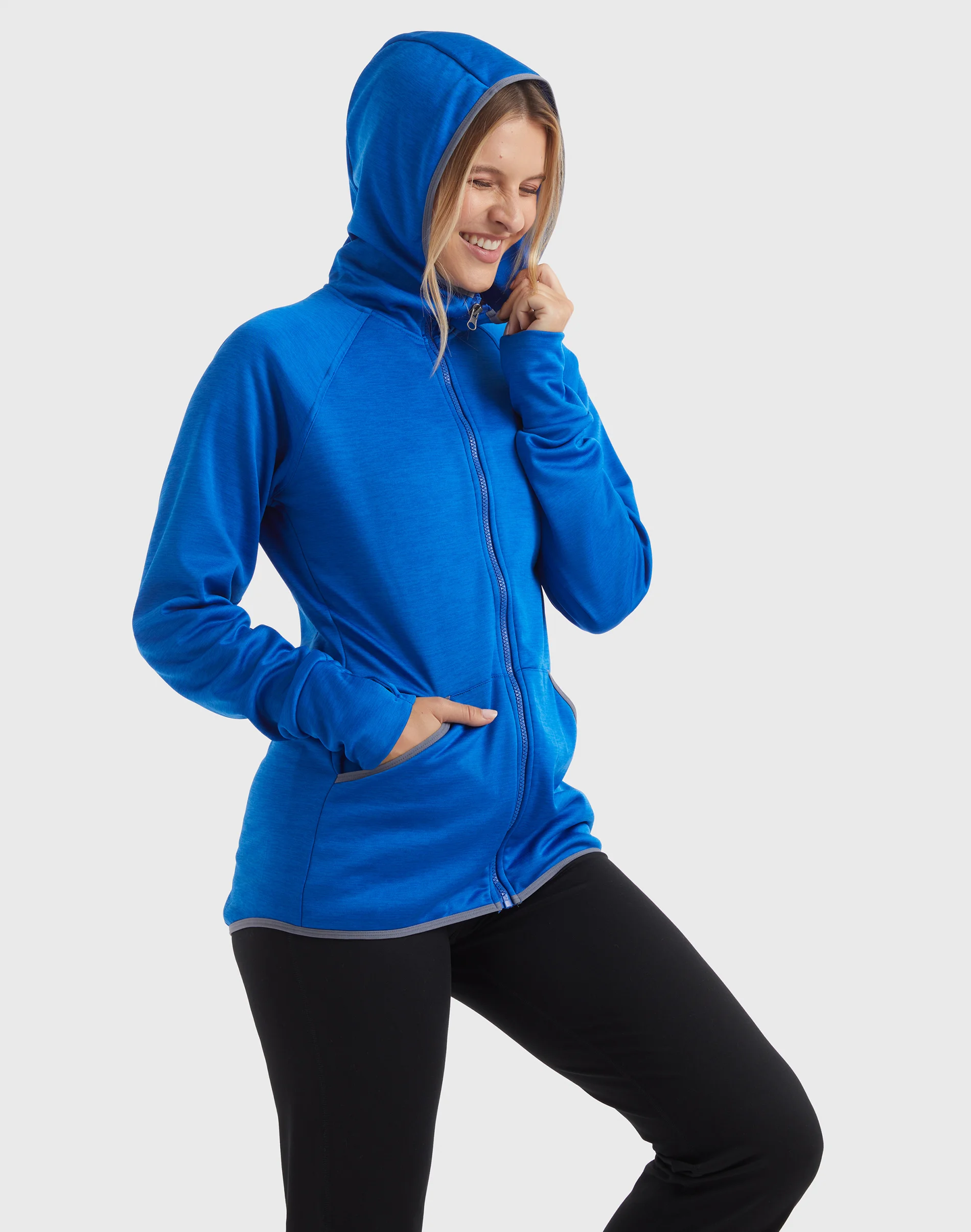Hanes Sport Women's Full-Zip Fleece Hoodie #O4873