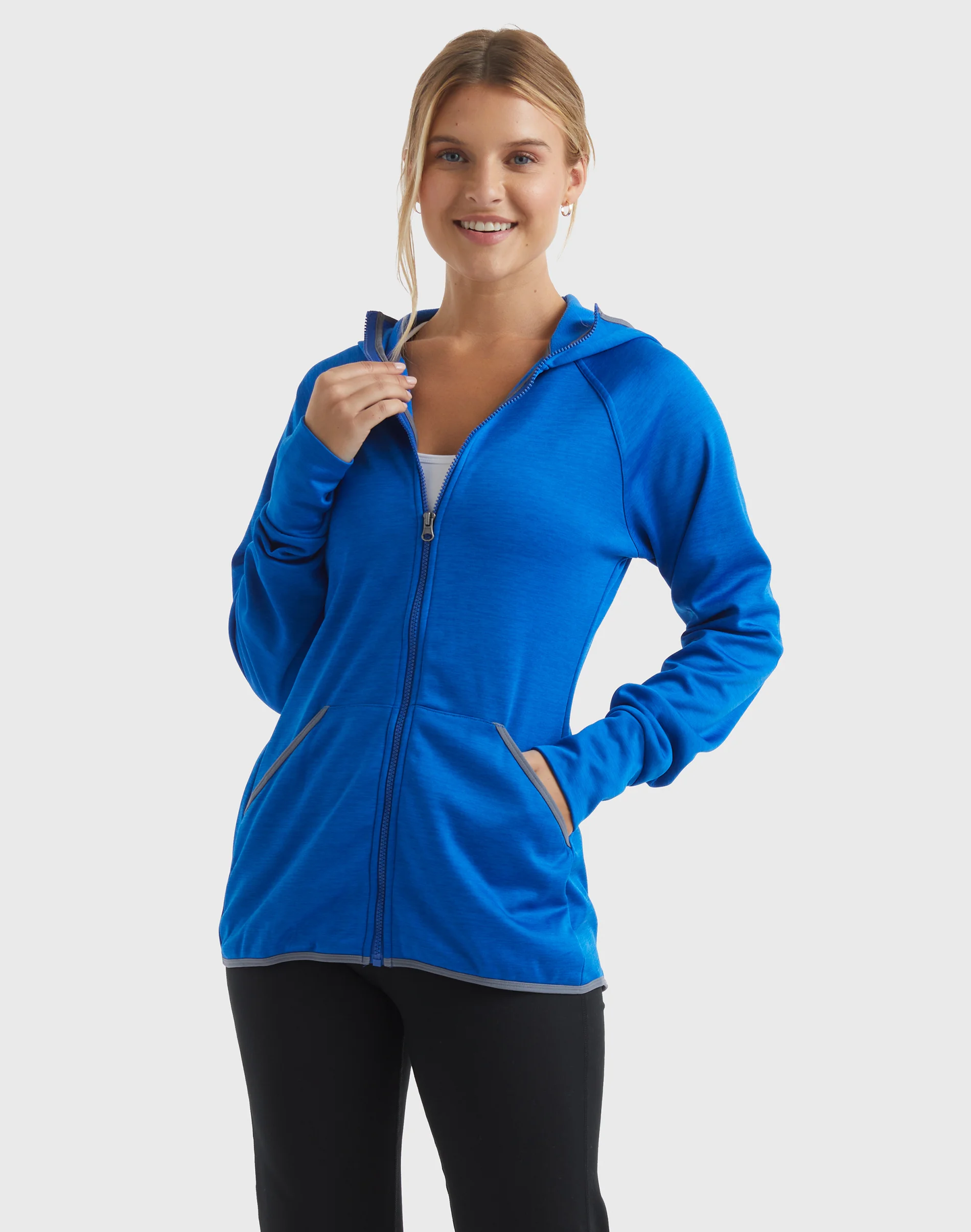 Hanes Sport Women's Full-Zip Fleece Hoodie #O4873