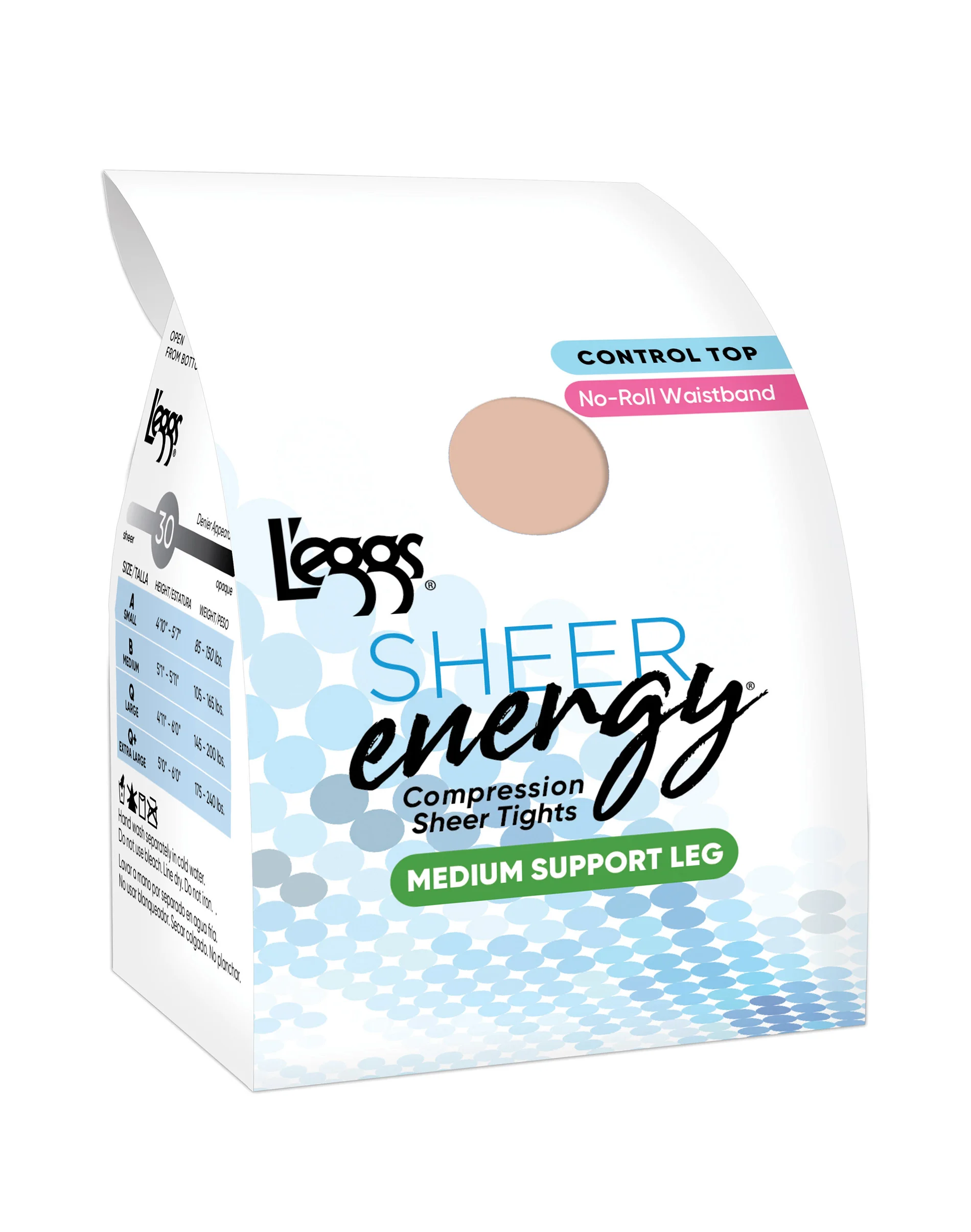 L'eggs Sheer Energy Medium Support Compression Tights, Control Top #LSE103