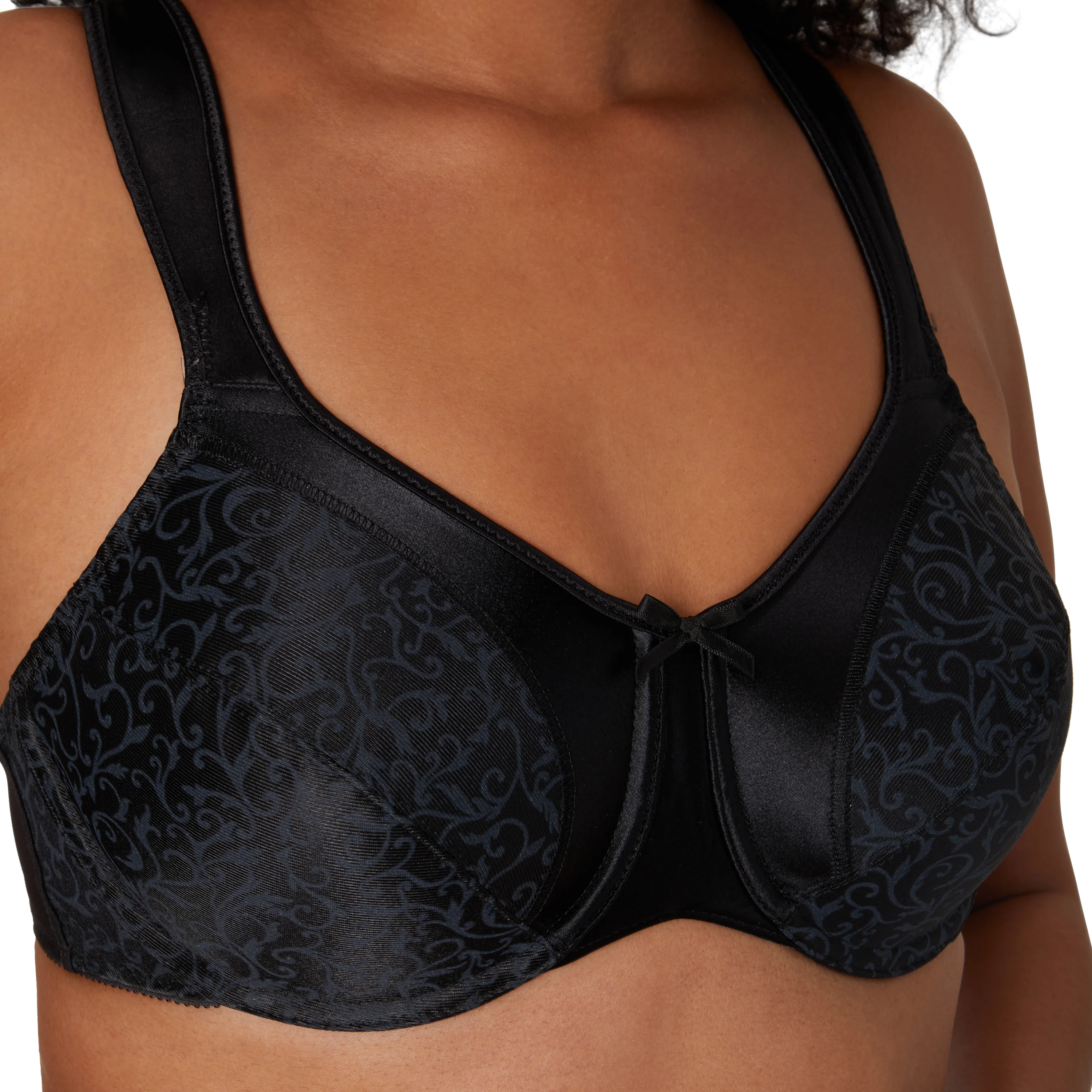 Bali Satin Tracings Underwire Minimizer Bra #DF3562 3 Bali Satin Tracings Underwire Minimizer Bra #DF3562