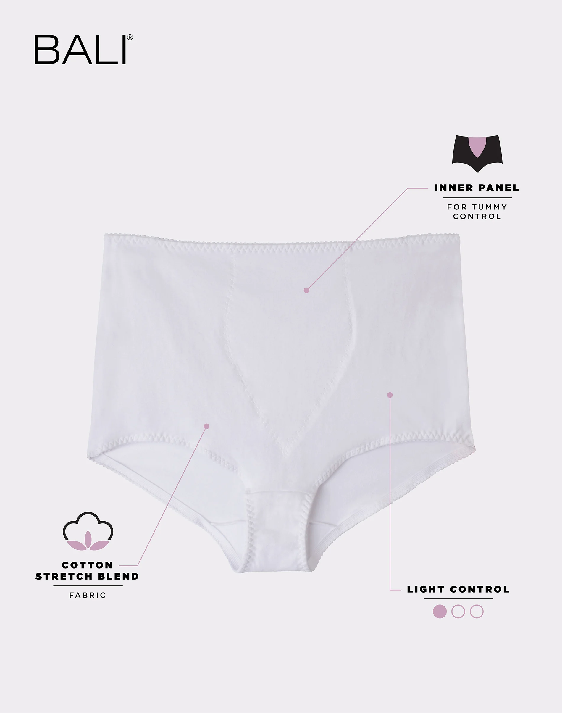 Light Control Shaping Brief, 2-Pack #DFX037