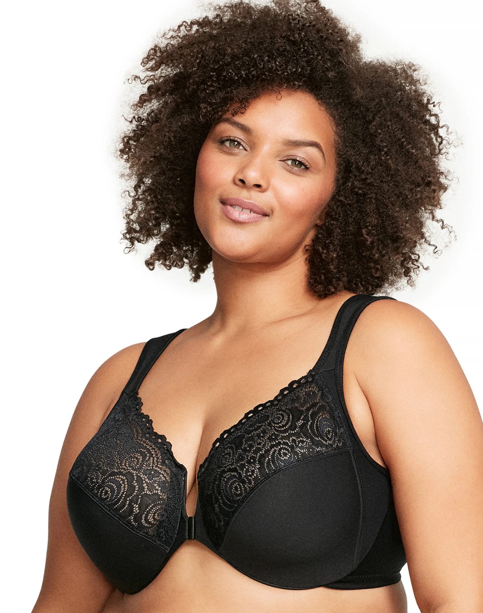 Glamorise Full Figure Plus Size WonderWire Front Close Bra #24357