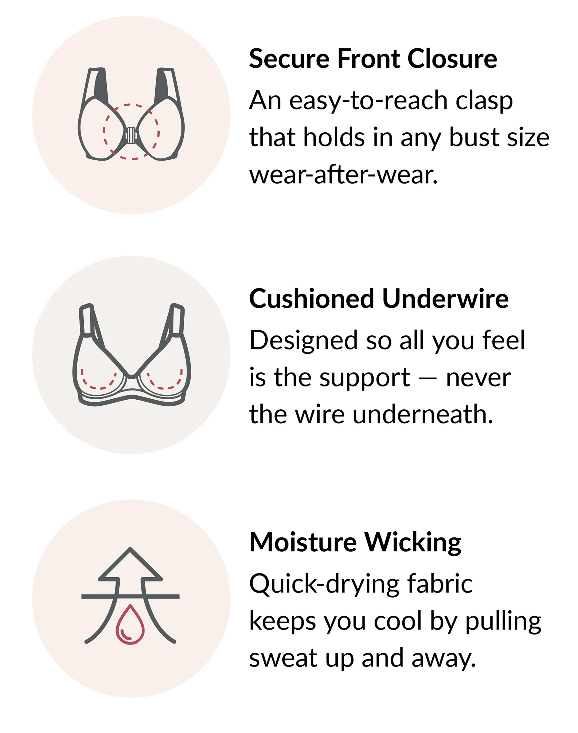 Glamorise Full Figure Plus Size WonderWire Front Close Bra #24357 5 Glamorise Full Figure Plus Size WonderWire Front Close Bra #24357