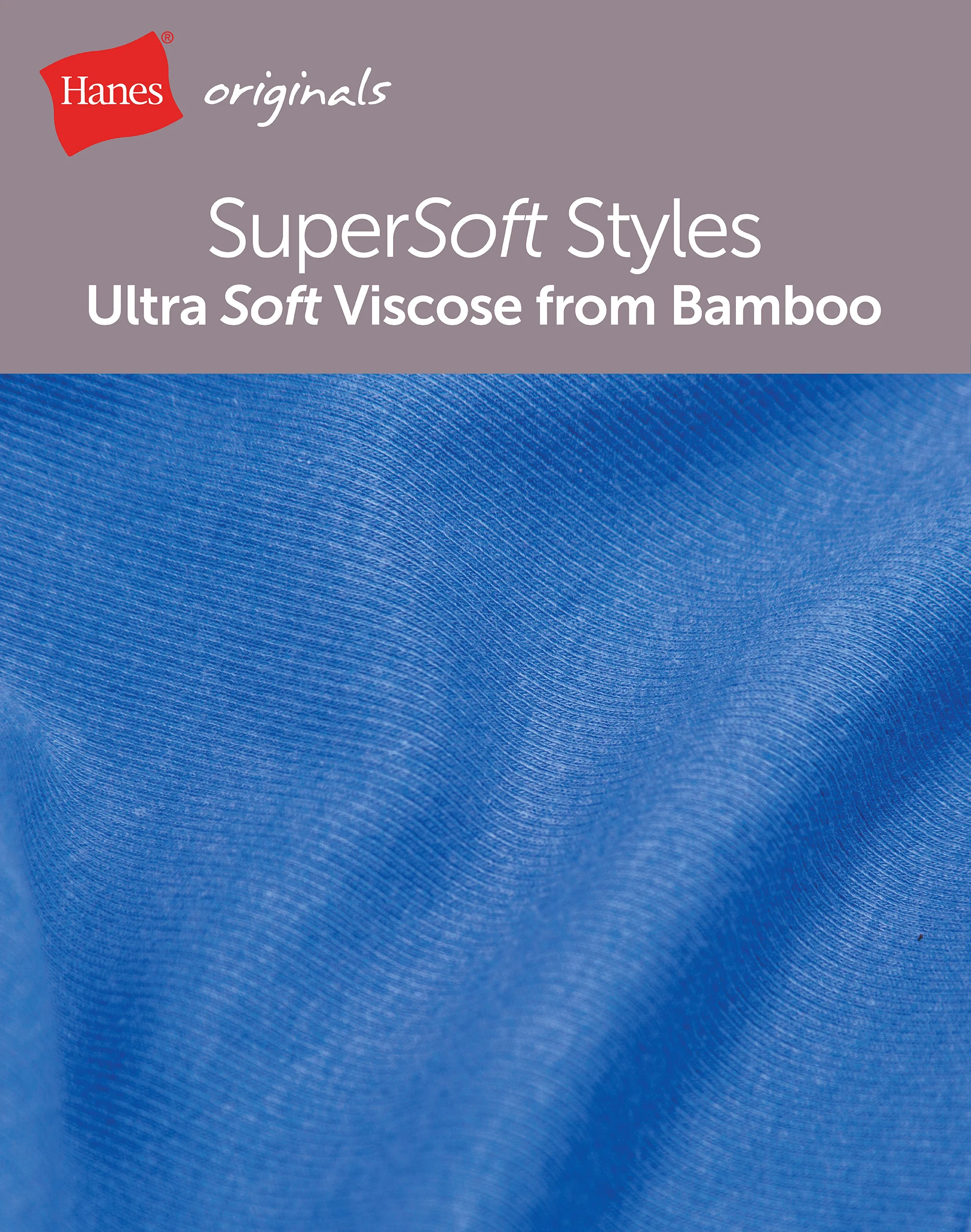 Hanes Originals Women's SuperSoft Comfywear Rib Banded Crop Top #HLT214