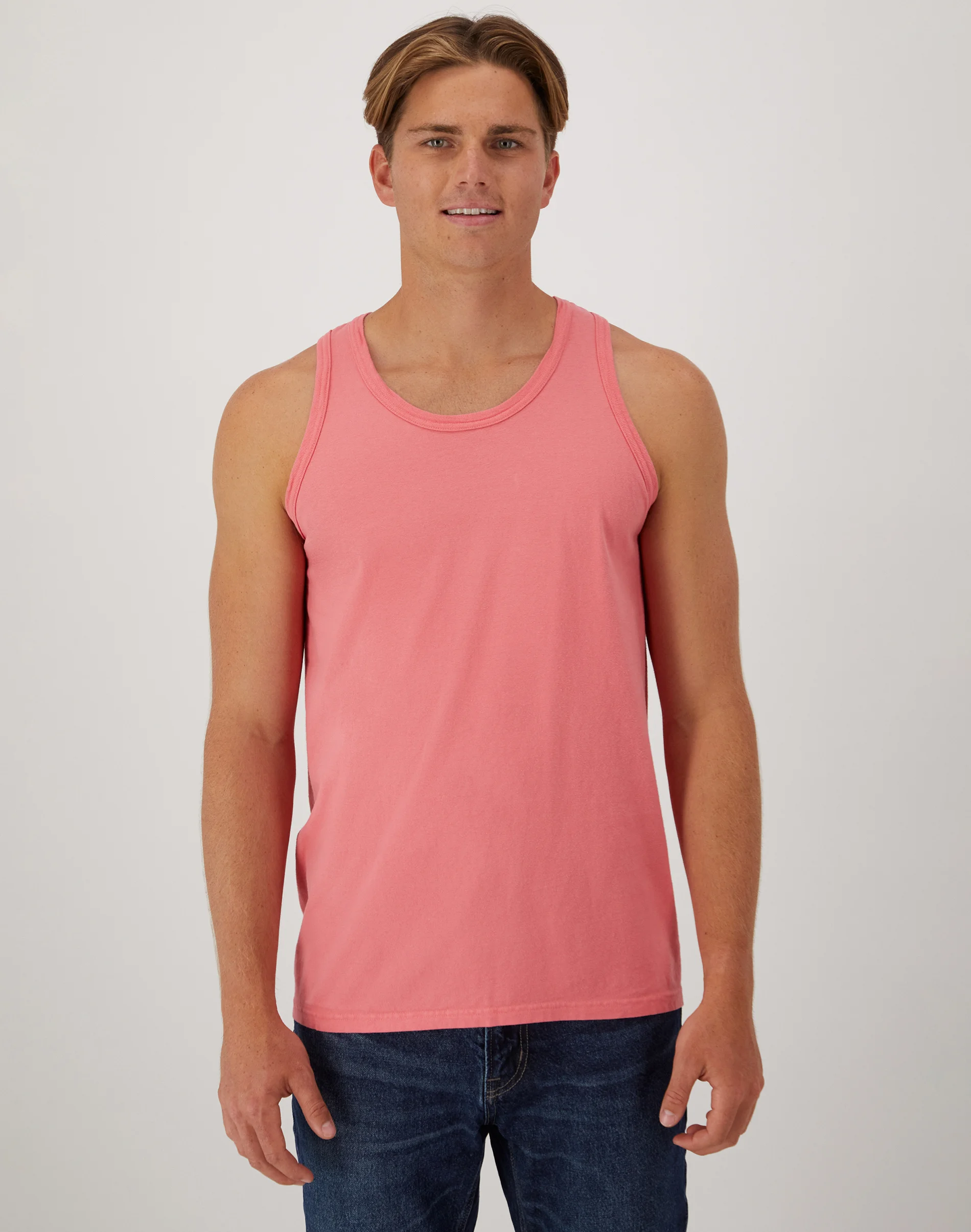 Hanes Unisex Garment Dyed Cotton Tank #GDH300  GRTDYE