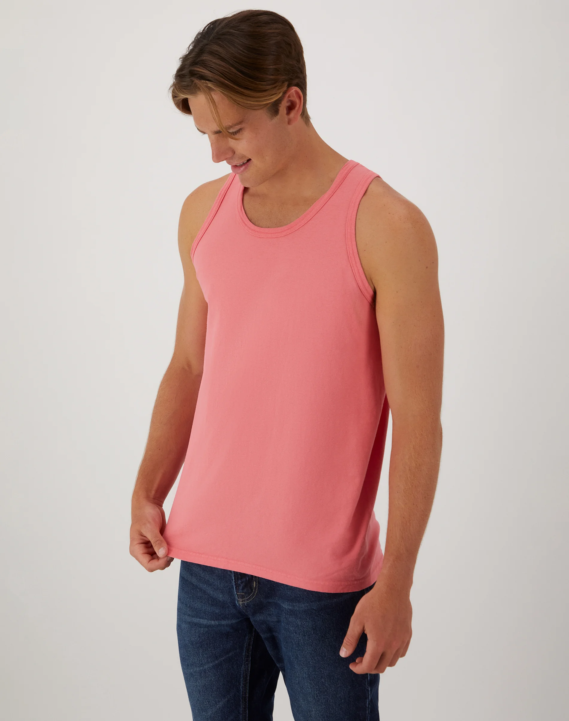 Hanes Unisex Garment Dyed Cotton Tank #GDH300  GRTDYE