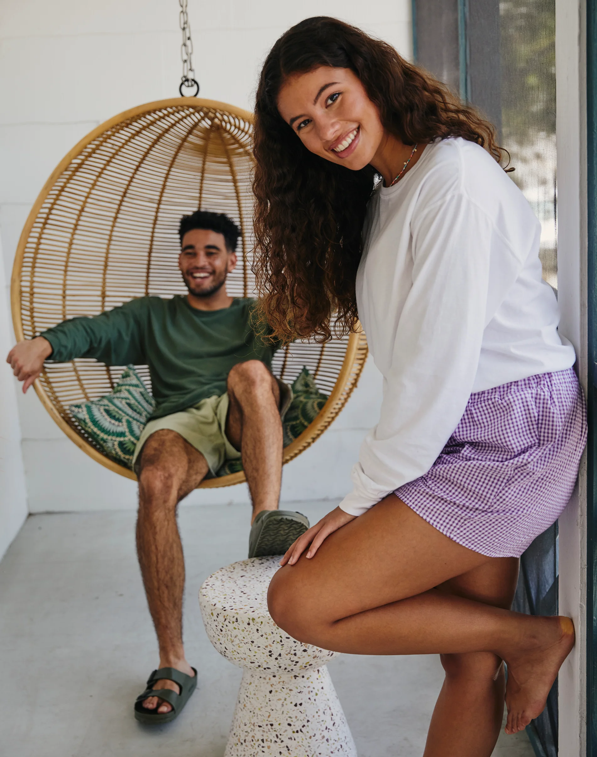 Hanes Unisex Garment Dyed Long Sleeve Cotton T-Shirt #GDH200  GRTDYE