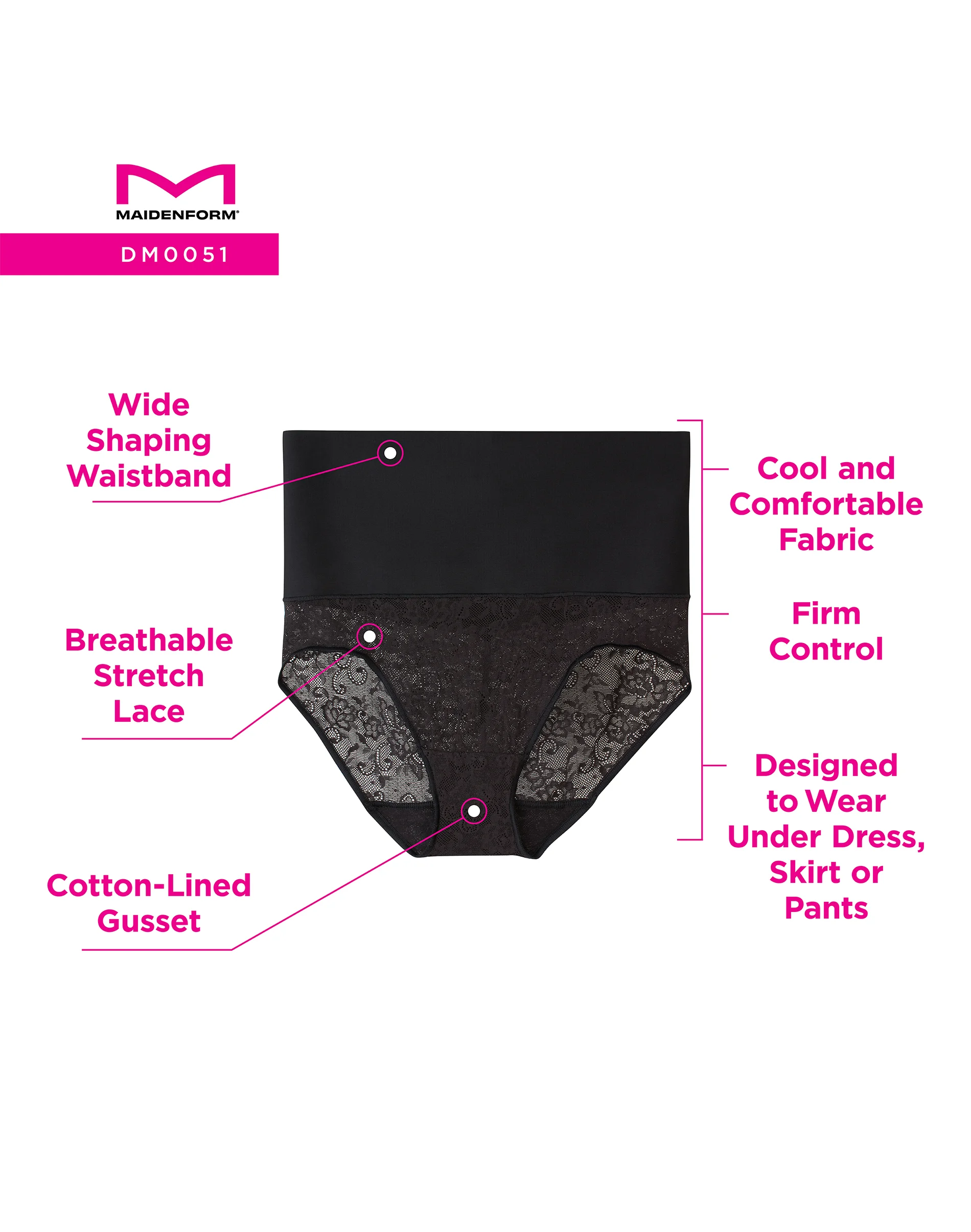 Tummy Control Shapewear Underwear Brief, Firm Control #DM0051