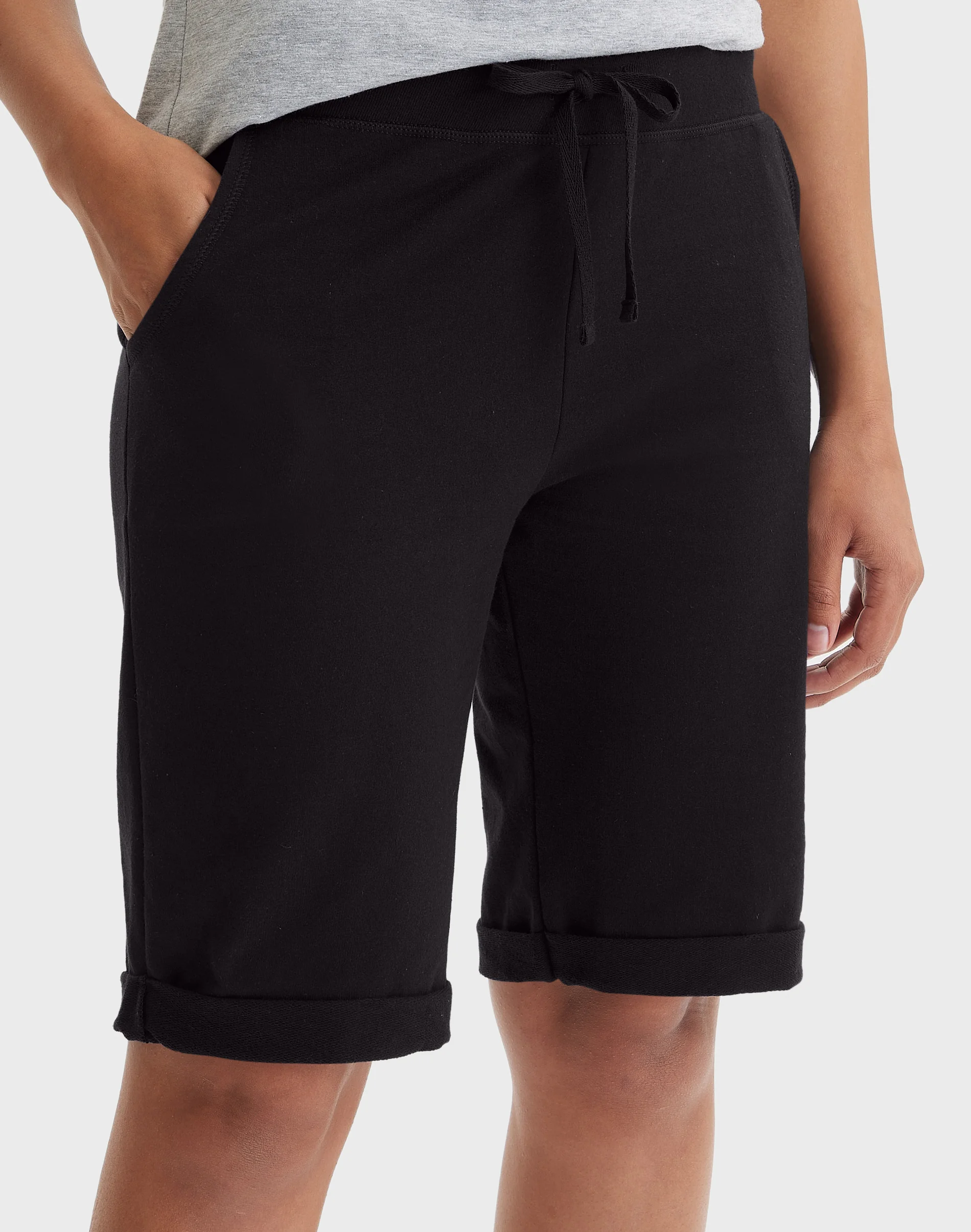 Hanes Women's French Terry Bermuda Shorts, 11" #O4681