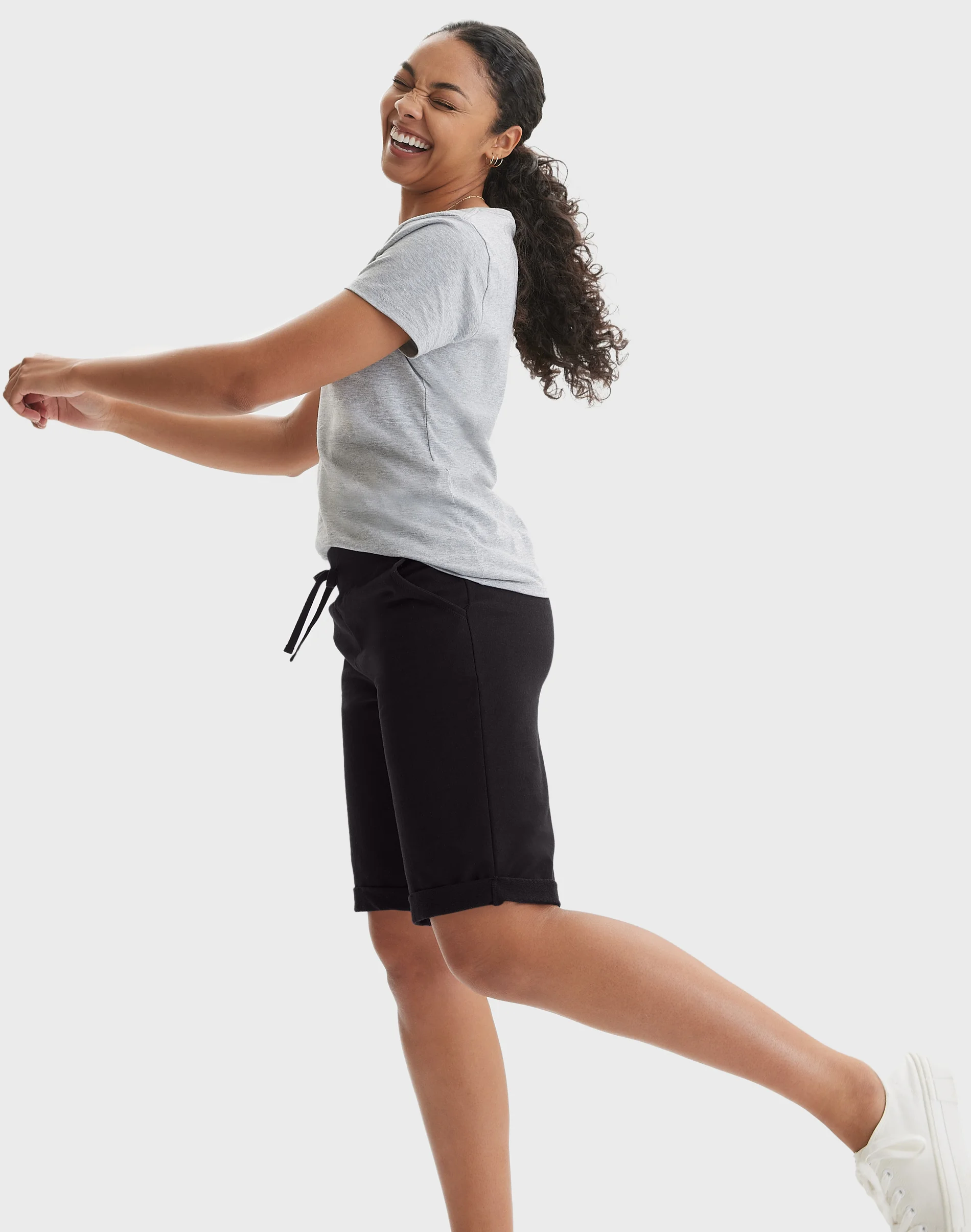 Hanes Women's French Terry Bermuda Shorts, 11" #O4681