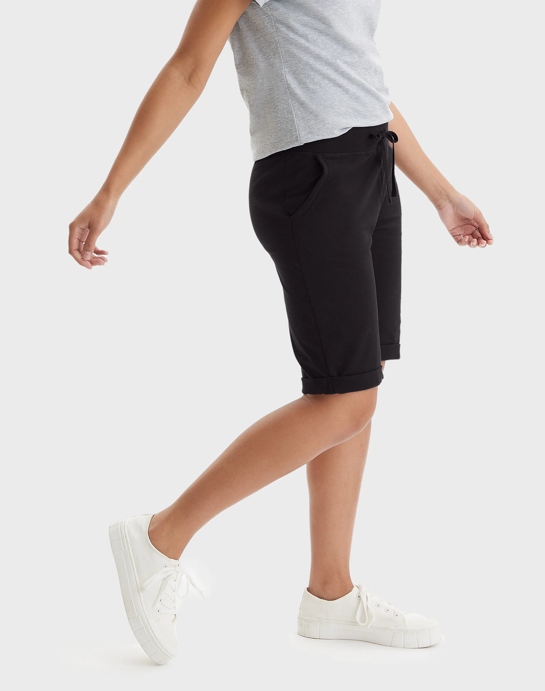 Hanes Women's French Terry Bermuda Shorts, 11" #O4681