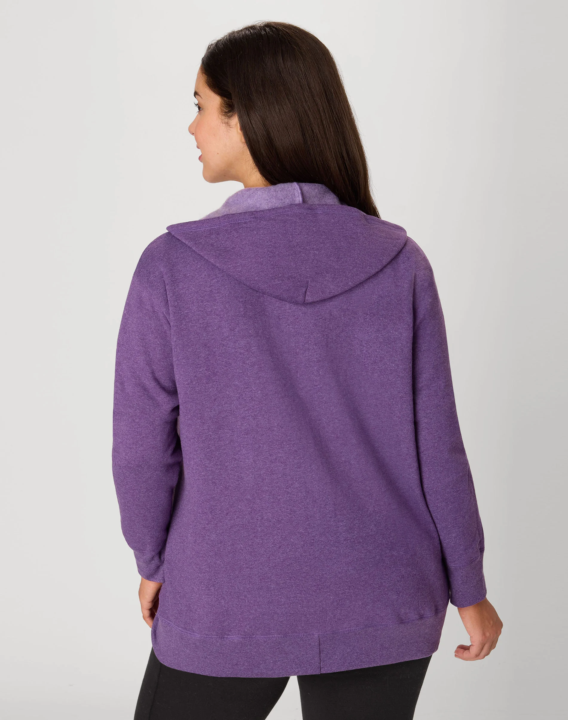 Hanes Just My Size EcoSmart Women's Full-Zip Fleece Hoodie (Plus Size) #OJ105