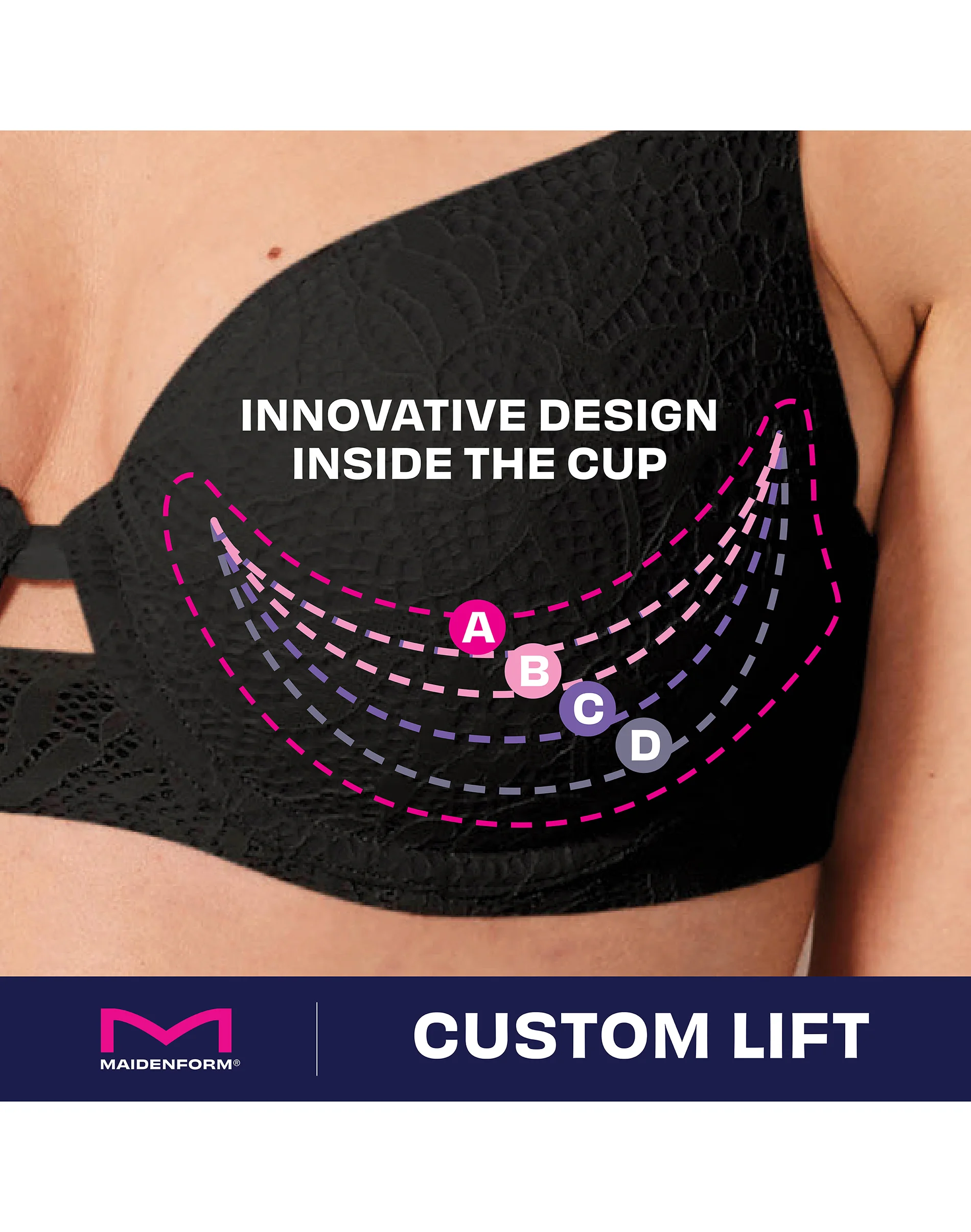 One Fab Fit Custom Lift Underwire Bra #DM2423