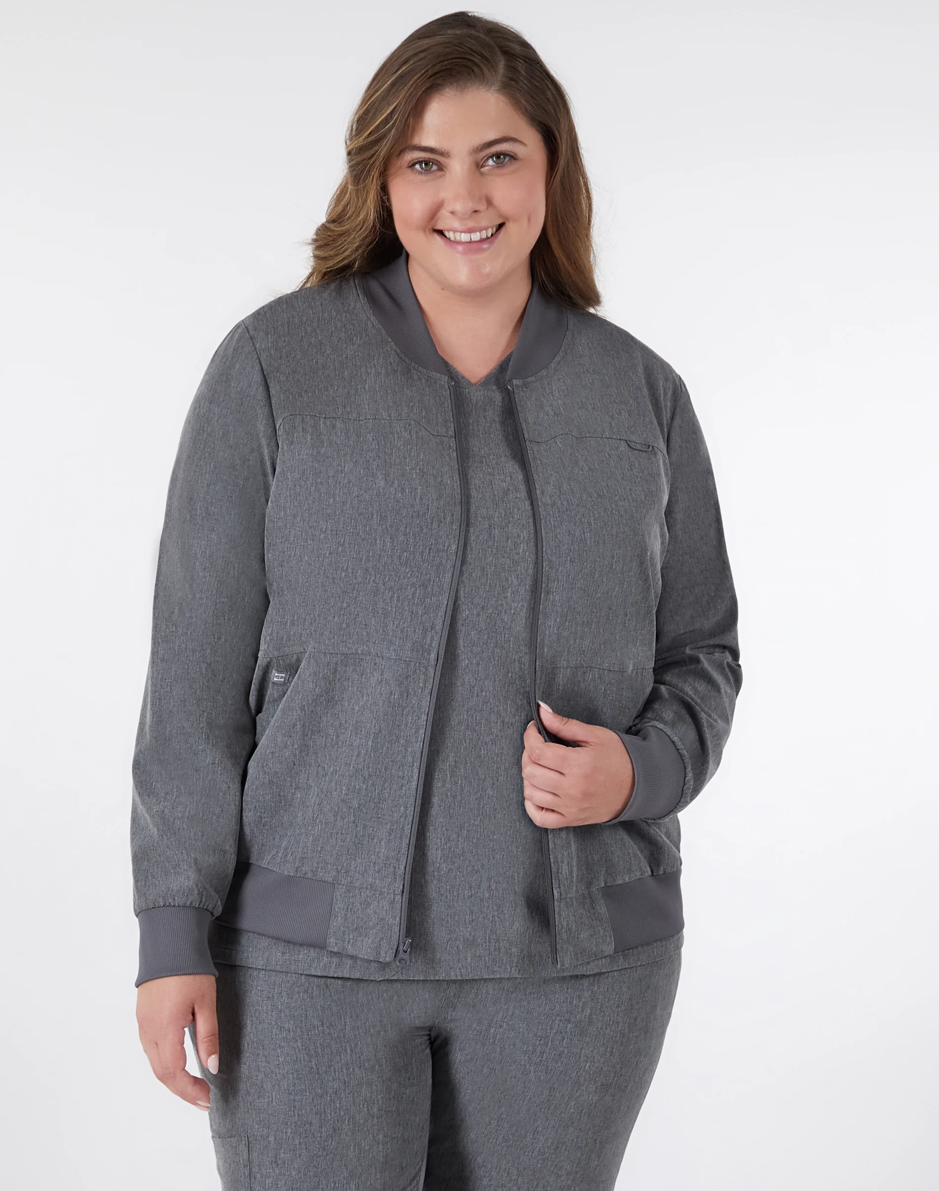 Hanes Comfort Fit Scrubs Women's Scrub Bomber Jacket #HSB104